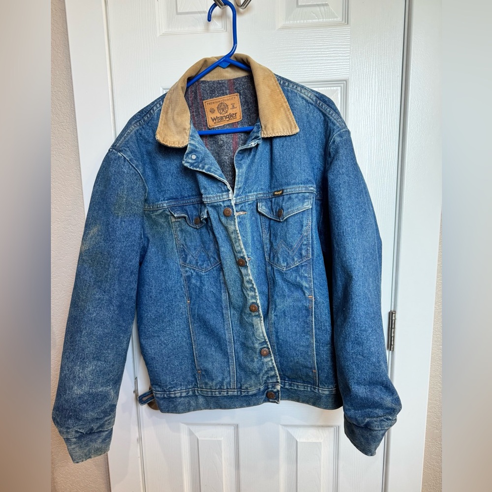 WRANGLER VINTAGE denim Trucker jacket Big & Tall